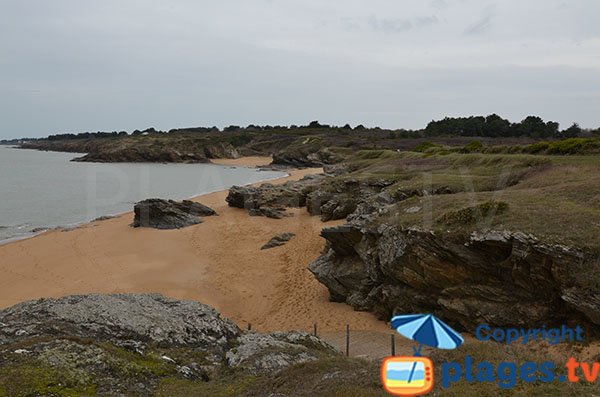 Accesso cala di stagno a Pornic