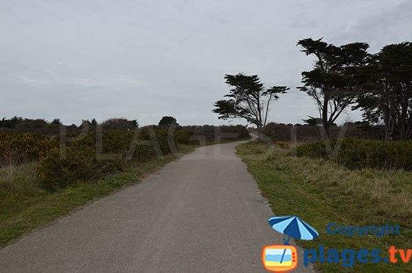 Chemin d'accès à la plage de l'étang - Pornic