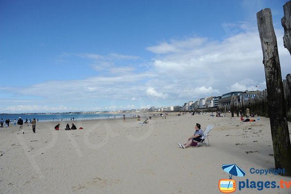 Plage à côté du Casino de St Malo