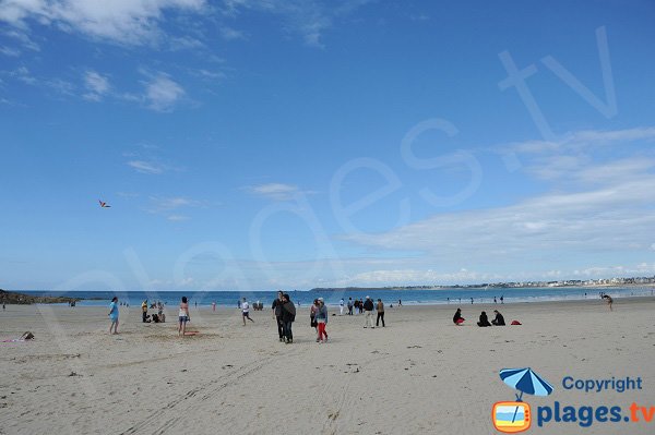 Baie de St Malo depuis la plage de l'éventail