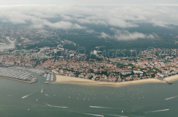 Eyrac beach in Arcachon in France