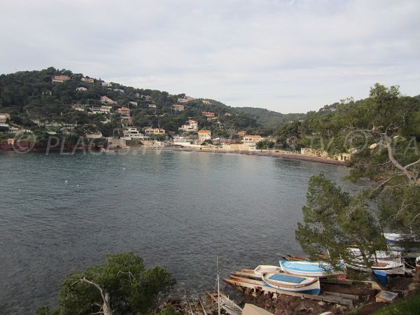 Fabregas beach in La Seyne sur Mer in France