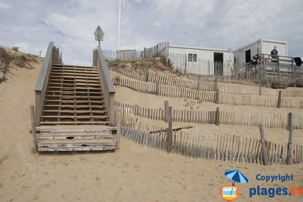 Accès à la plage de la Falaise - Guidel