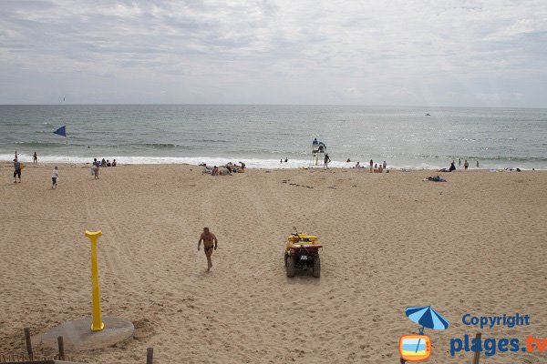 Photo de la plage de la Falaise à Guidel - zone surveillée