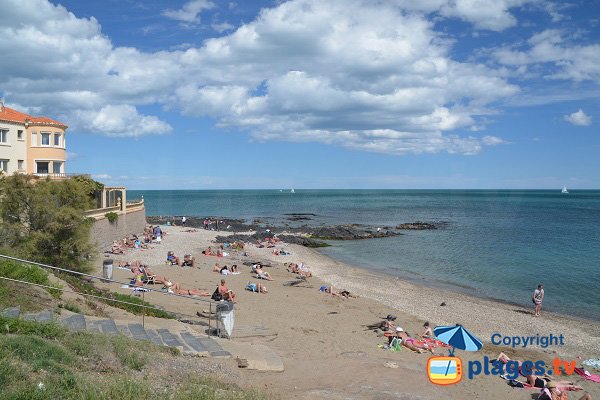 L'accesso alla spiaggia di falesie di Cap d'Agde