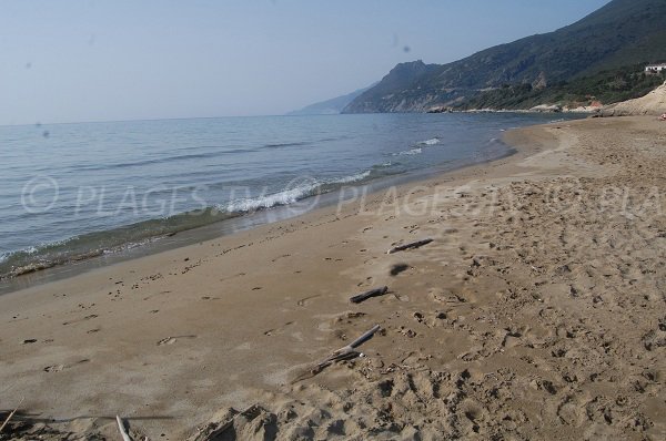 Farinole beach near to St Florent in Corsica