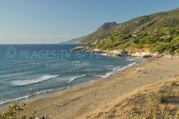 Farinole beach in Corsica