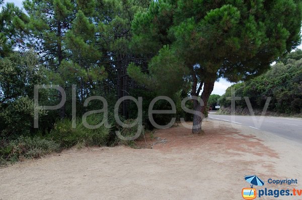 Parcheggio della spiaggia di Fava - Solenzara