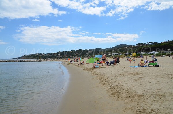 Faviere beach and view on the Ris point - Bormes les Mimosas