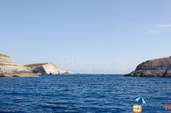 Bonifacio view from Fazzio beach