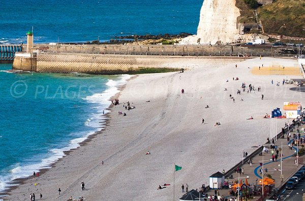 Waterfront Fécamp with many activities for children