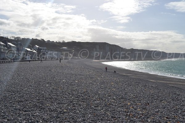 Photo de la plage de Fécamp en Normandie