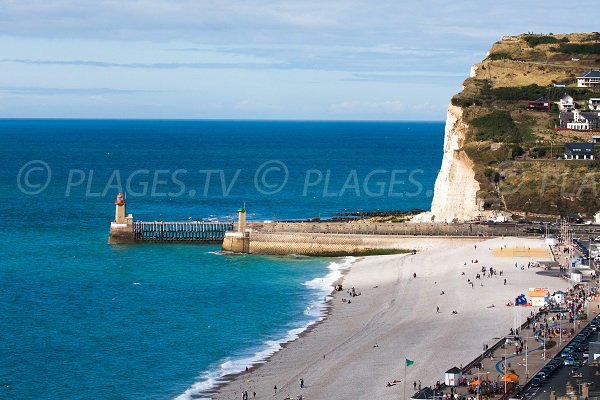 Plage de Fécamp en Normandie