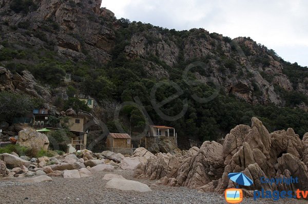 Fishermen homes on the beach of Piana - Ficajola