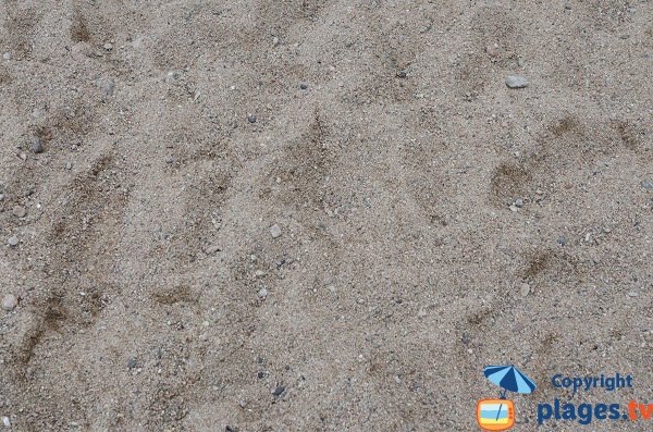 Sand in the calanque of Piana