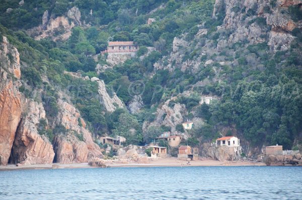 Photo of Ficajola beach in Piana - gulf of Porto - Corsica