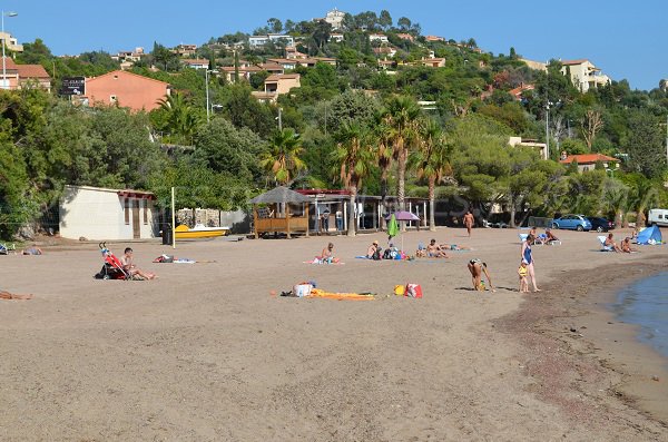 Spiaggia di sabbia a Miramar - Esterel - Francia