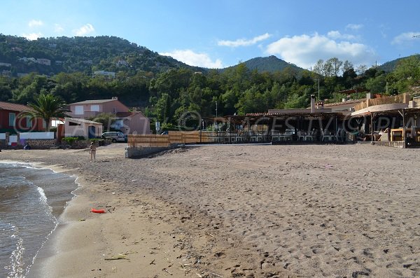 Restaurant on the Figueirette beach in Esterel - Theoule sur Mer