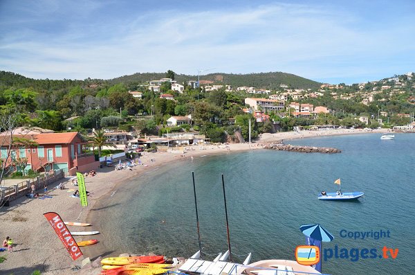 Foto vom Strand Figueirette in Miramar (Théoule sur Mer)