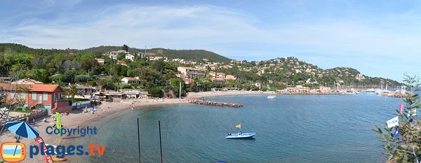 Panorama des Strandes Figueirette - Théoule sur Mer