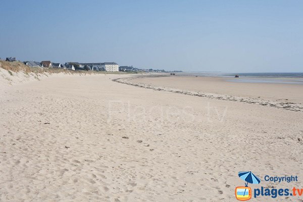 Beach next to Barneville Port