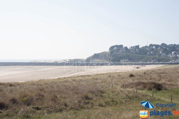 Photo de la plage de la Flèche dunaire de Barneville Carteret