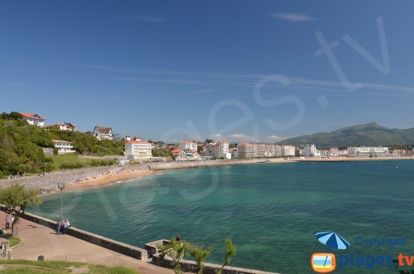 Photo de la plage des Flots Bleus de St Jean de Luz