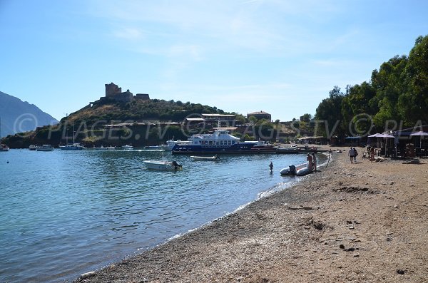 Port and beach of Girolata in Corsica