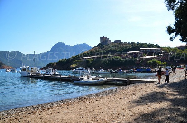 fortino genovese e spiaggia di Girolata - Corsica