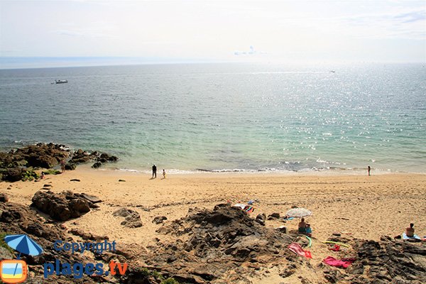 Rochers sur la plage du Fogeo - Arzon