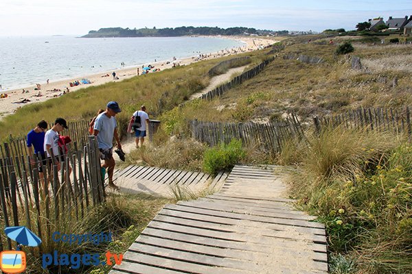 Accès à la plage du Fogeo à Arzon