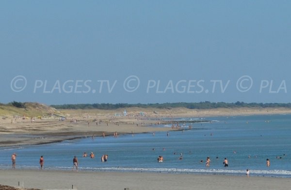 Nudist beach in Isle of Rhé - France