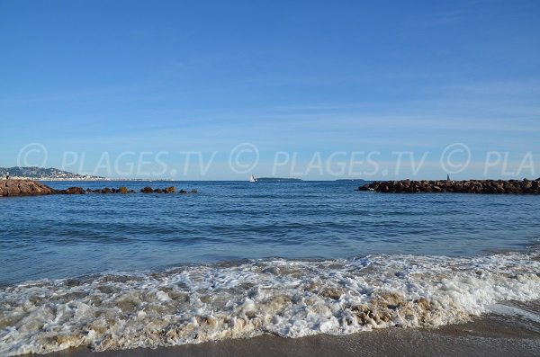 Dams of Casino beach in Mandelieu