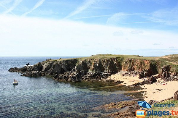 Photo de la plage des Fontaines sur l'ile d'Yeu