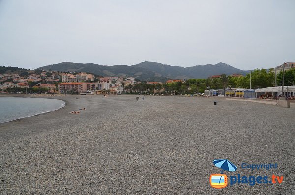 Strand von Banyuls außerhalb der Saison