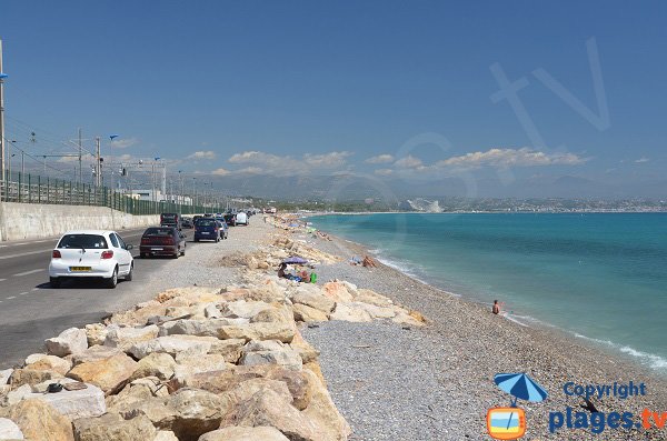 Strand von Fontonne in der Nähe des Fort Carré