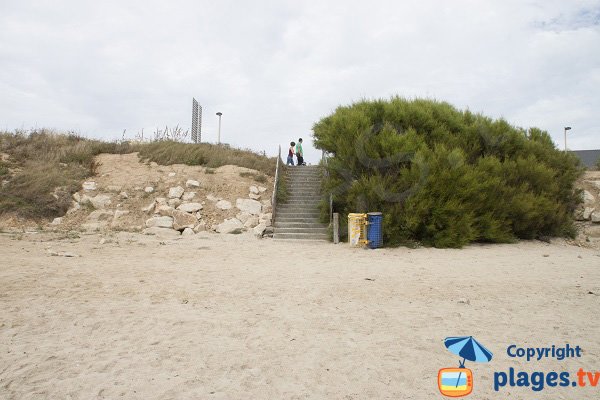 Access to Fort Bloqué beach - Morbihan