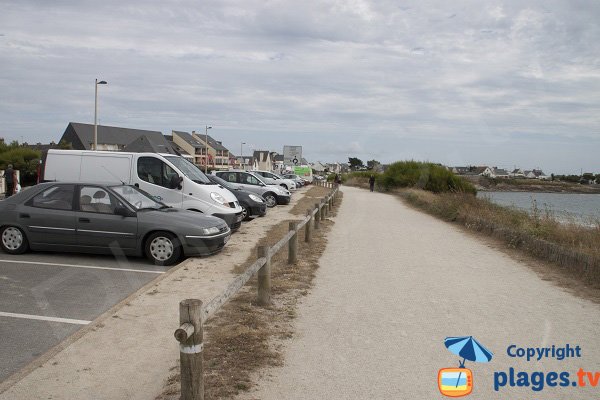 Parking of Fort Bloqué beach - France