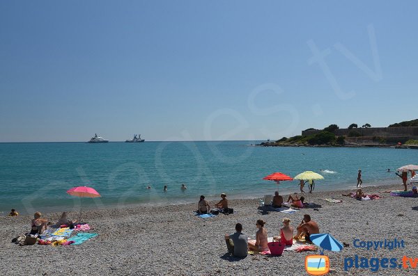 Plage du fort Carré - Vue sur la mer