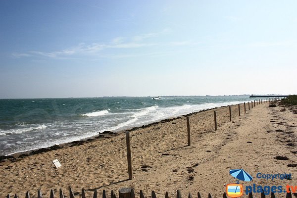 Plage de Fort Larron côté digue - Ile de Noirmoutier