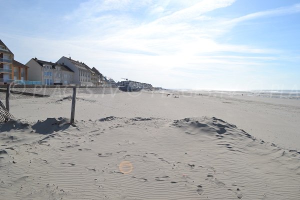 Plage de Fort Mahon au niveau du centre-ville