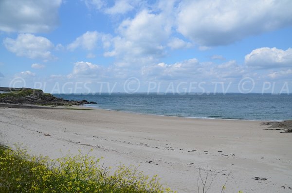 Photo de la plage du Fort Neuf à Quiberon