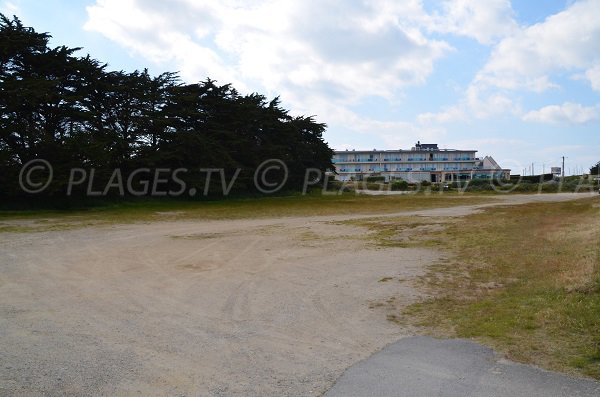 Parking de la plage du Fort Neuf à Quiberon