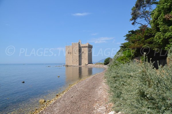 Fort beach in St Honorat island - Cannes