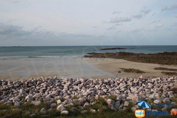 Foto della spiaggia della Fosse Eyrand a Erquy in Francia