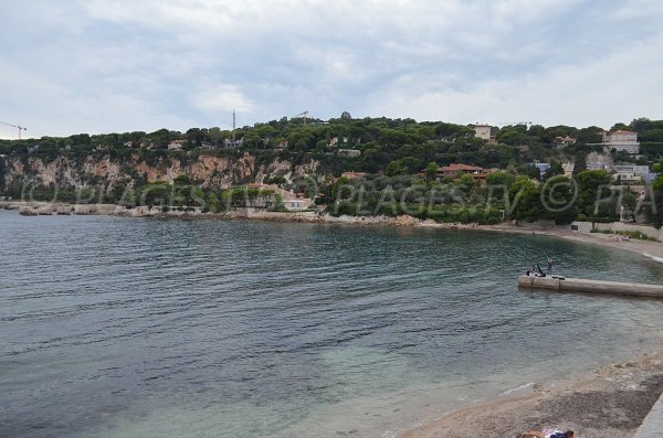 Plage de sable les Fosses à Saint Jean Cap Ferrat