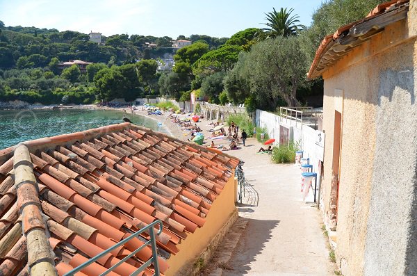 Spiaggia Les Fosses a Cap Ferrat - accesso