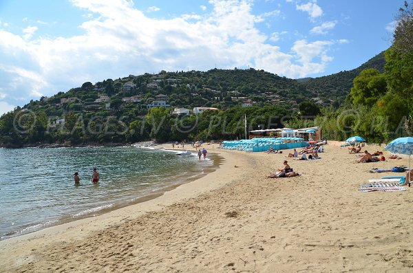 Private beach on the Fossette in the Lavandou