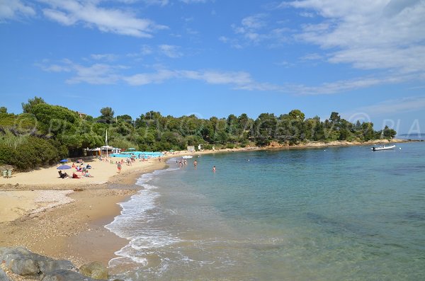 Fossette beach in the Lavandou in France