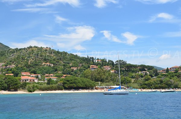 Fossette beach from the sea - Lavandou